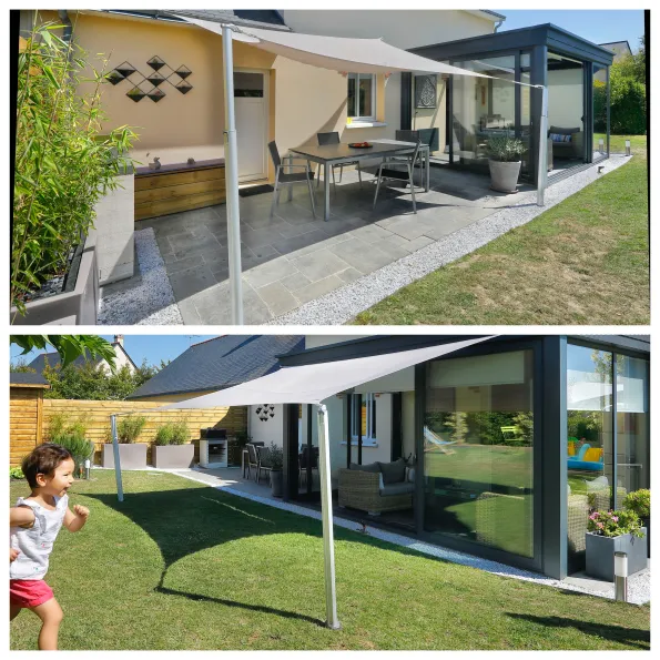 Fissaggio vela ombreggiante su veranda e terrazza Gard & Rock