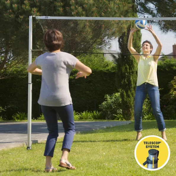 Pali da volley telescopici Gard&Rock per giardino, stabili e ideali per il tempo libero all’aperto