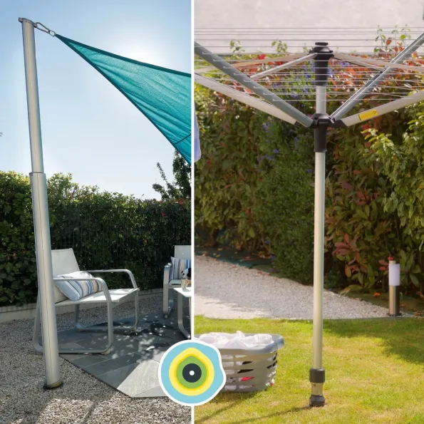 Vela ombreggiante Gard & Rock e ancora con filo per vestiti