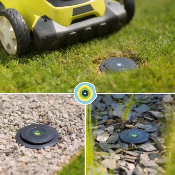 Base di ancoraggio Gard & Rock per il fissaggio dell'ombrellone a filo terra