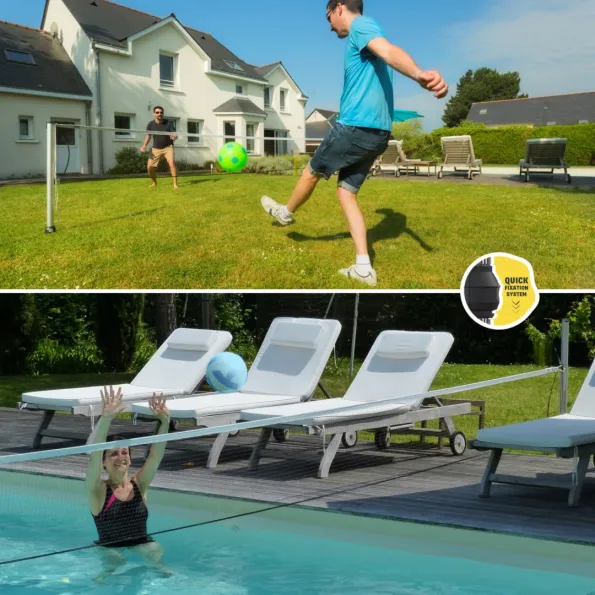 Pali da giardino per palline da tennis, pali da pallavolo per piscine Gard & Rock