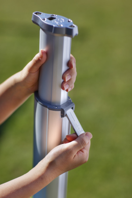 Mât télescopique pour voile d'ombrage