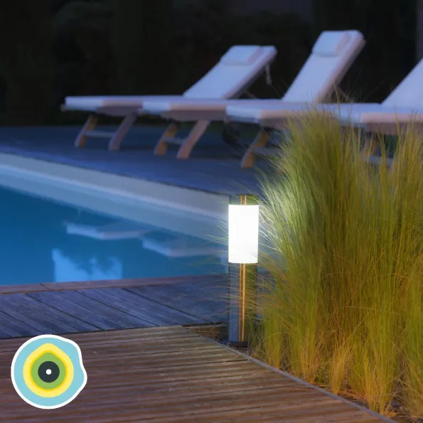 Paletto luminoso solare di qualità Gard & Rock