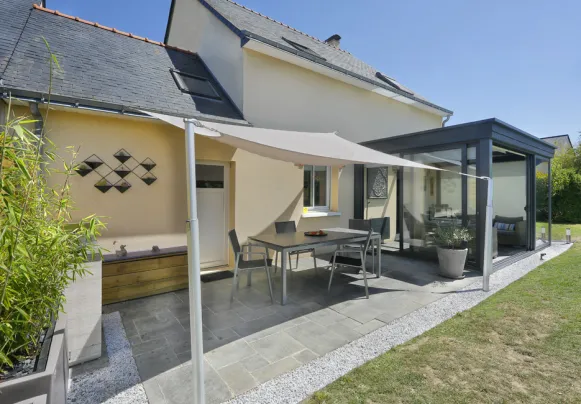 Mât pour voile d'ombrage terrasse