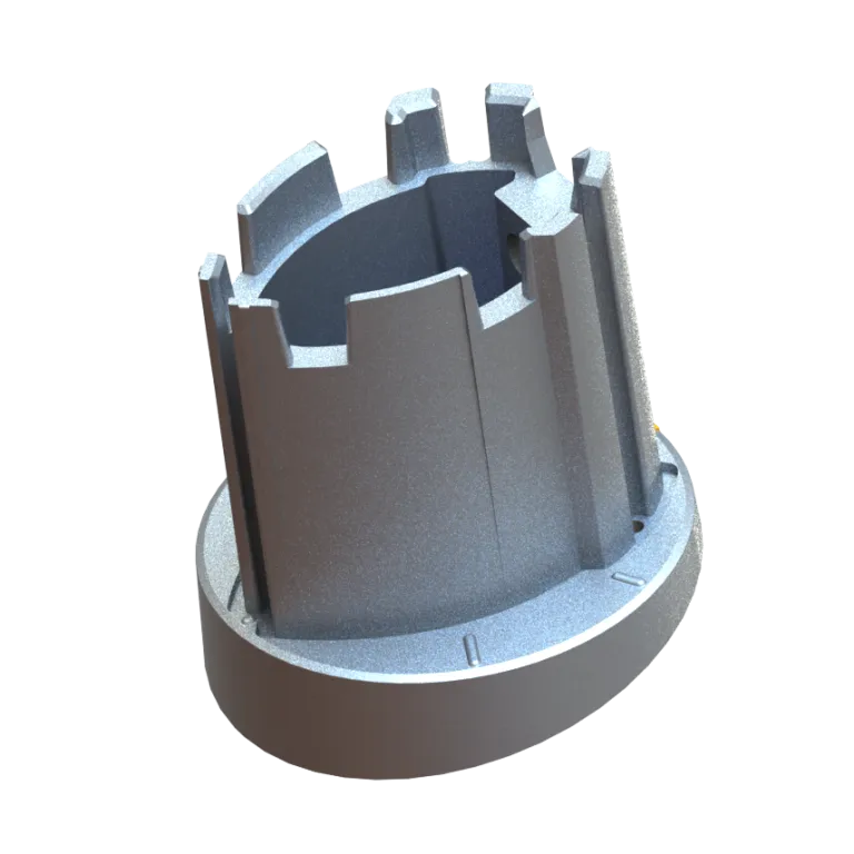 Base in alluminio Gard&Rock per palo vela, ricambio stabile per fissaggio esterno.